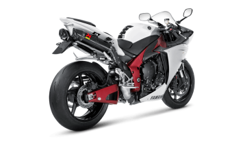 Akrapovic Slip-on Line Carbon Einddemper Set (L+R) met E-keur Yamaha YZF-R1 2009 - 2014